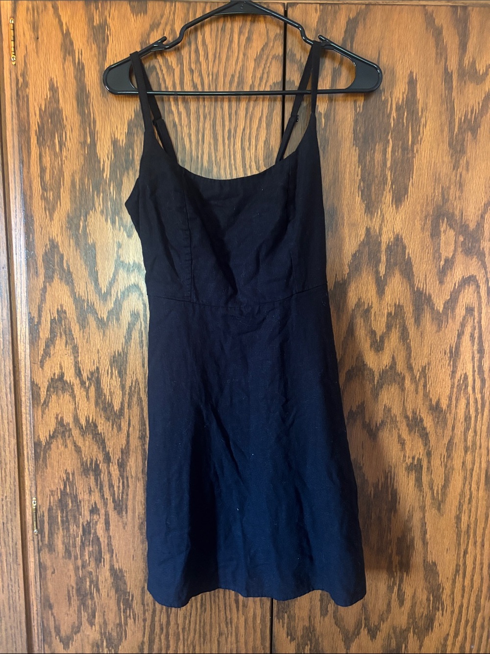 Old Navy Black Mini Spaghetti Strap Dress